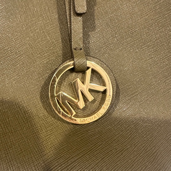 Michael Kors Dark Green Tote Bag - Picture 2 of 5